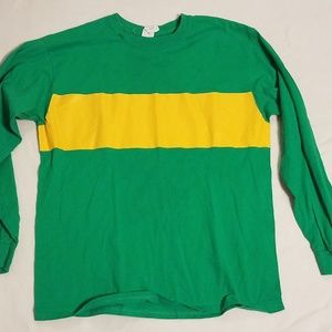 90s big horizontal stripe long sleeve large